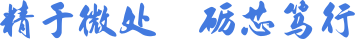 精于微处  砺芯笃行
